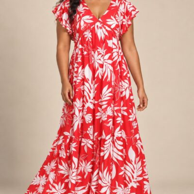 Robe Kireina longue - Fleurs