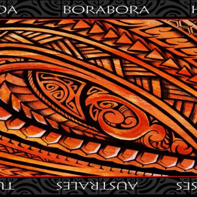 Serviette Samoa new coton marron