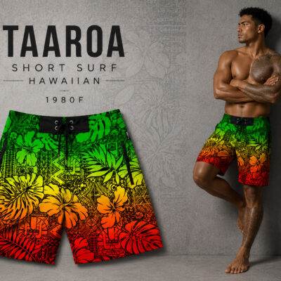 Short surf Hawaiian
