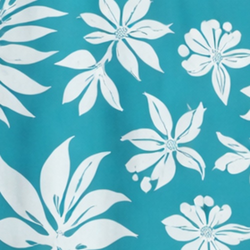Hibiscus turquoise blanc